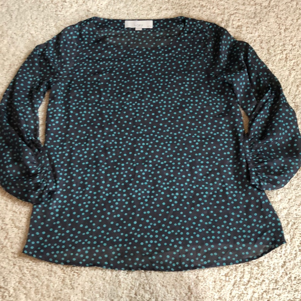 Loft polka dot blouse, XSP